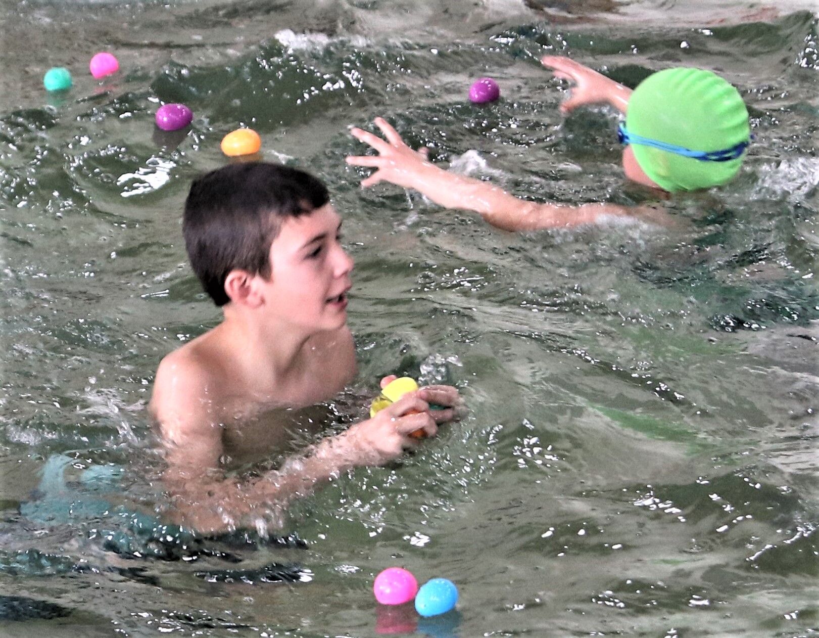 Boy with eggs